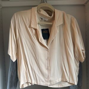 HYFVE Cream Button-Up Blouse